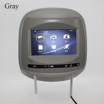 

Car headrest monitor with SD/earphone game pad/FM/IR and touch button for toyota for honda for hyundai for kia free shipping