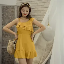 Купальные костюмы для женщин, 2 предмета, купальный костюм, бикини женские Монокини, пляжная одежда, Раздельный купальник, юбка, брюки, ремень, милый комплект с кромками листьев