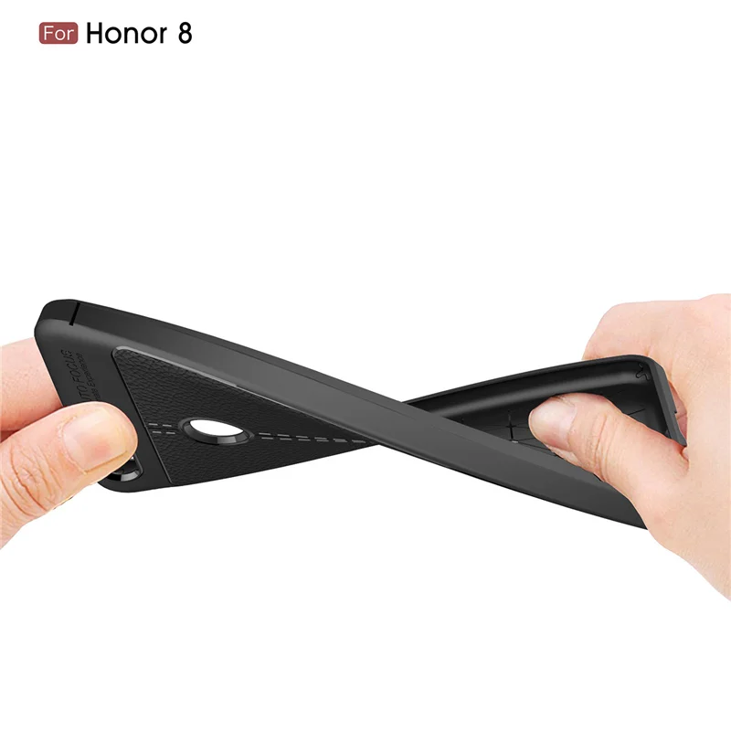 Litchi cortex silicone case for huawei Honor 8 (8)
