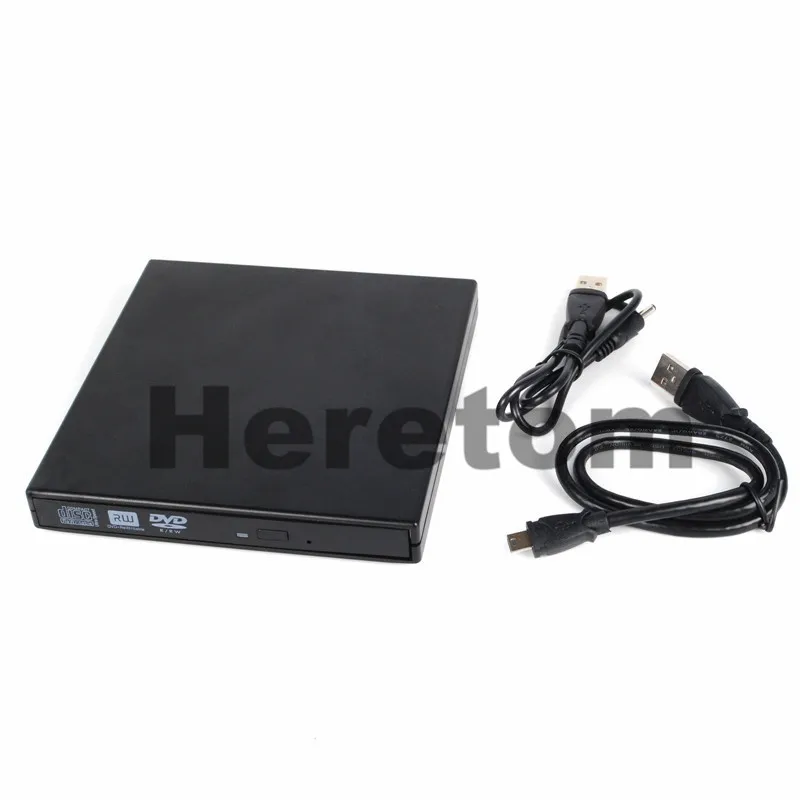 Heretom USB2.0 12.7mm SATA To SATA RW CD DVD-ROM Enclosure External Optical Drive Case casing hdd external 3.5