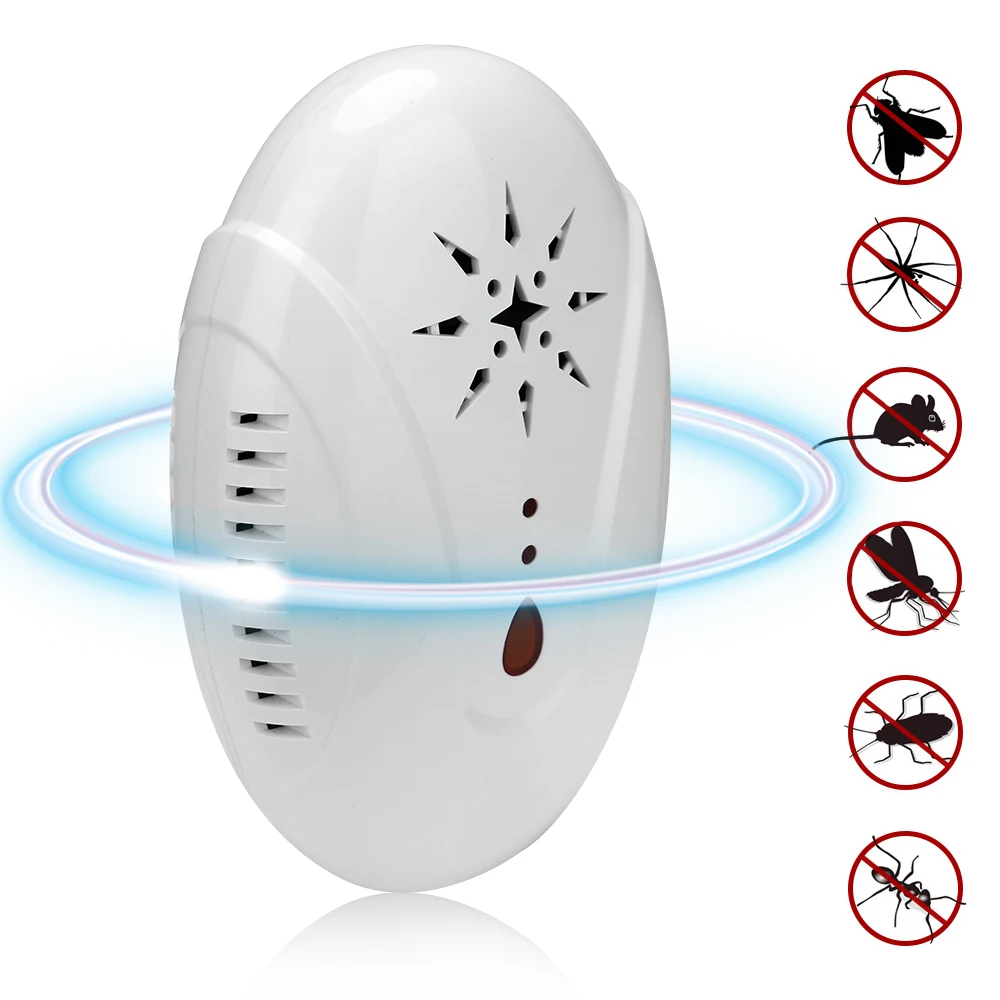 

Newest Mosquito Killer Electronic Ultrasonic Pest Repeller Reject Rat Mouse Repellent Anti Insect Rodent Bug Reject