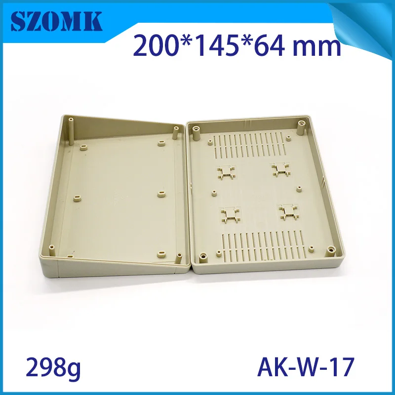 1 шт. настенное крепление оборудование из АБС чехол 200*145*64 мм abs пластиковый распределительный ящик корпус чехол для электроники pcb инструмент Чехол