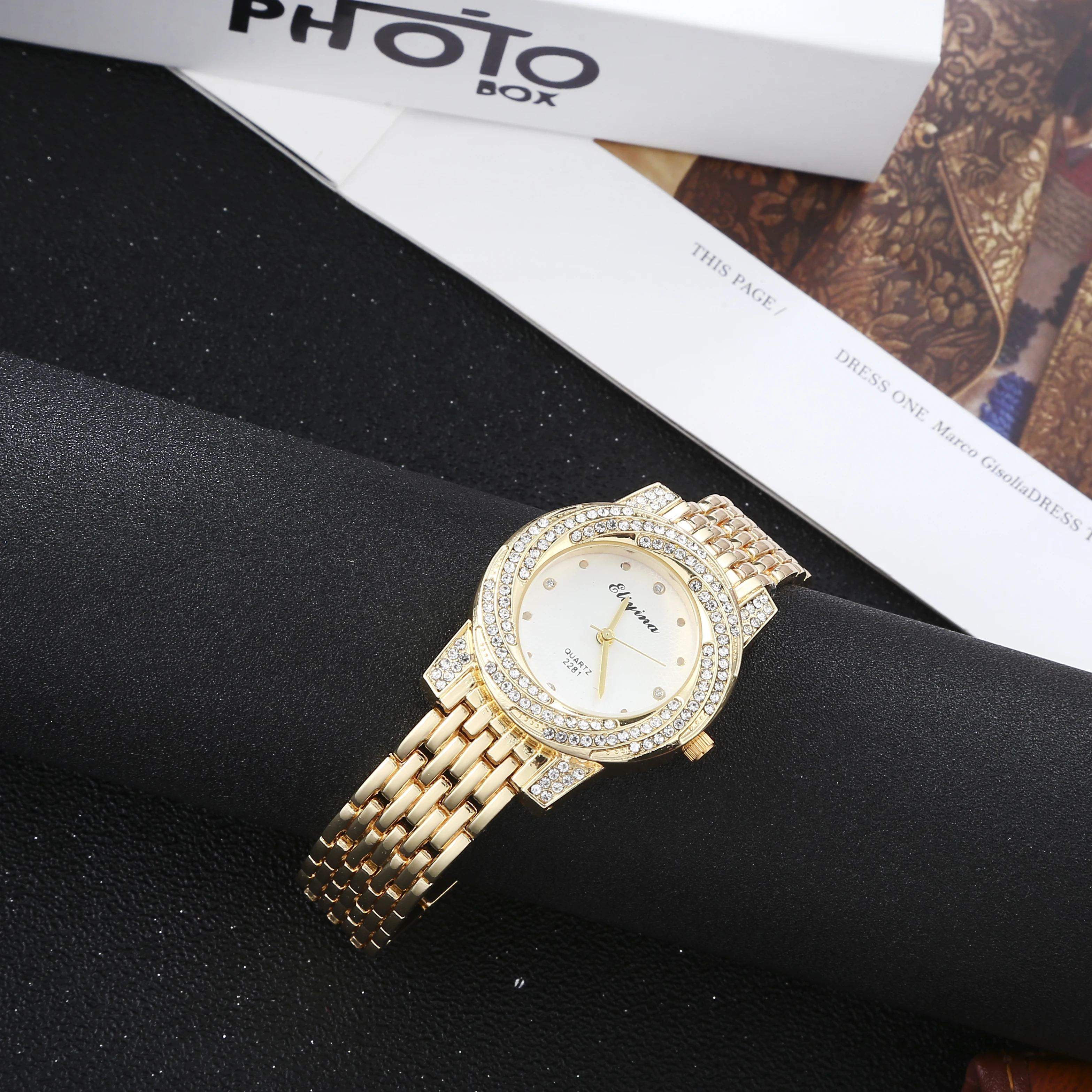 

classic quartz watch band diamond bracelet table gift for birthday ladies watch relogio feminino gold watch luxury women watches