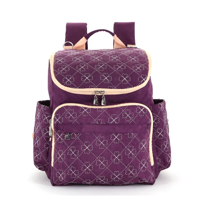 Новое поступление, рюкзак для подгузников, модная сумка для мам, сумка для пеленания, большая детская сумка с крючком для коляски, для ухода за ребенком - Цвет: Burgundy
