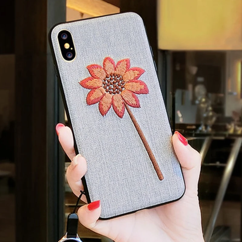 YUETUO i tpu pc вышивка 3d capinha coque чехол для iphone x 10 силиконовые аксессуары телефонов apple