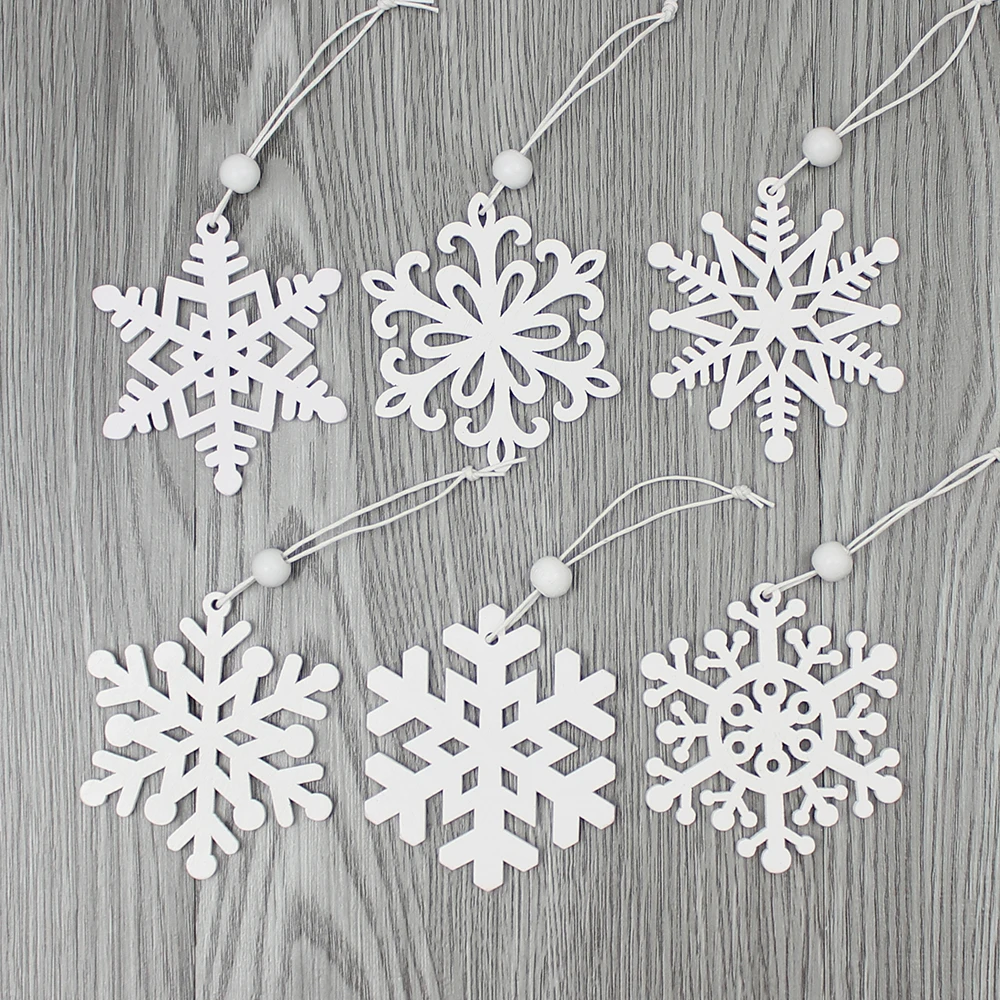 100pcs Wooden Snowflakes Unfinished Wood Ornaments Cutouts Christmas Wood  Snowflake Christmas Craft Embellishment for Christmas - AliExpress