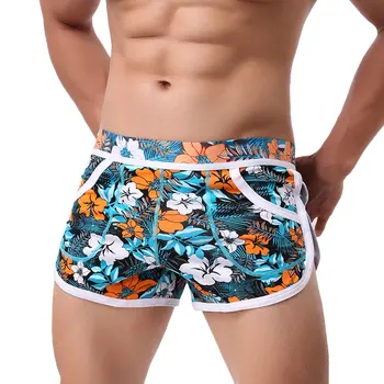 

Men Underwear Boxer Shorts Trunks Slacks Cotton Breathable Cueca Boxer Short Printed Men Boxershorts Homewear Panties Underpants