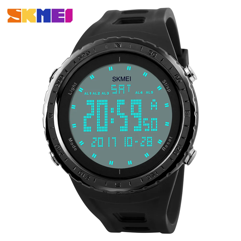 

SKMEI Brand Men Sports Watches 50m Waterproof Digital LED Military Watch Men Outdoor Electronics Wristwatches Relogio Masculino