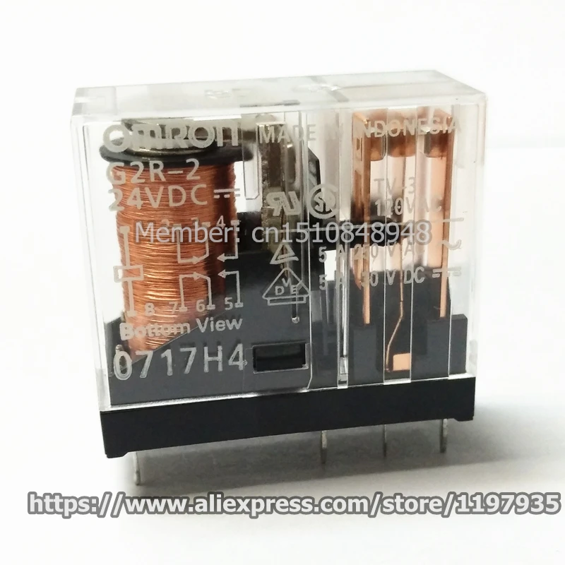 Φ Omron Реле 5A 8 контактное реле 24VDC PCB|omron relay|pcb relayrelay omron |