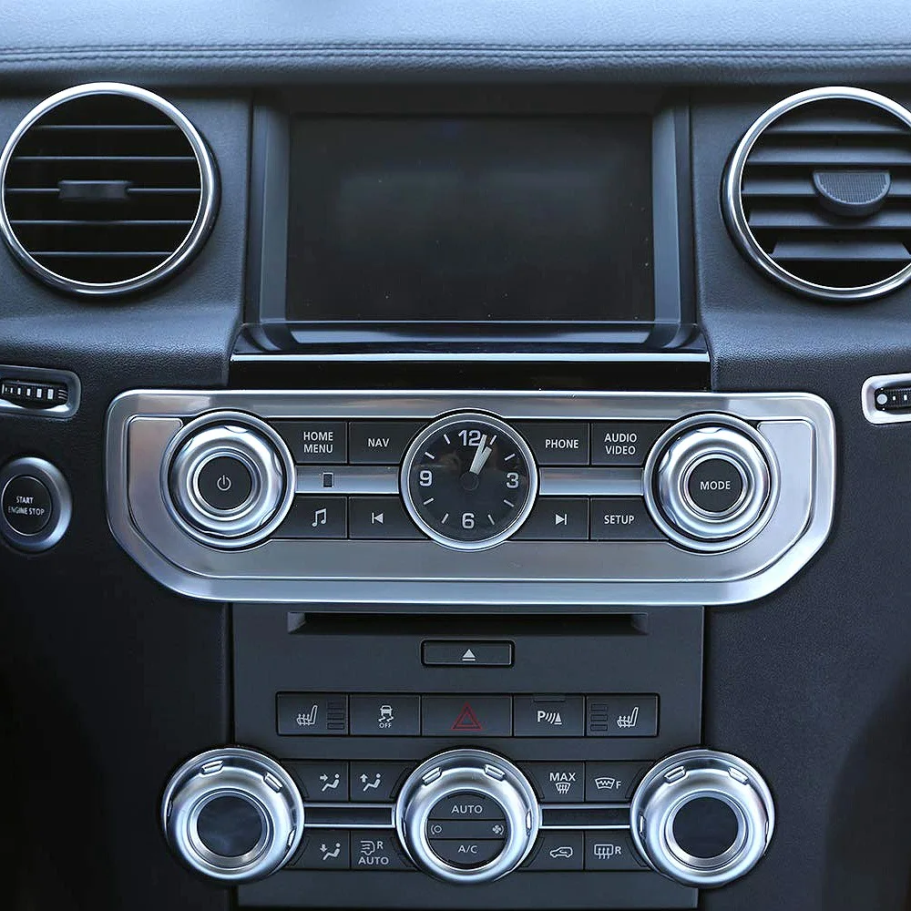 Для Land Rover Discovery 4 автомобильный-Стайлинг Abs хром Gps экран ниже панель Крышка отделка наклейки аксессуары