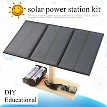 DIY Solar Power Station Assembly Kit Children Educational Solar System Kit 3pcs Solar Cells Age 10+