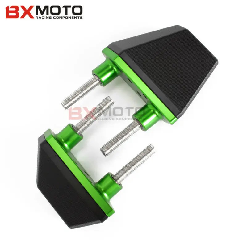Аксессуары для мотоцикла BXMOTO с ЧПУ Kawasaki Z1000 2007 2008 2009 Green Frame Sliders Crash Pad Protector Falling