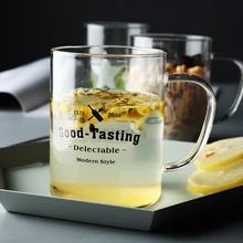 450 мл большая термостойкая боросиликатная стеклянная чашка пивная кружка кофе чай молоко кружка для завтрака креативные подарки прозрачный напиток