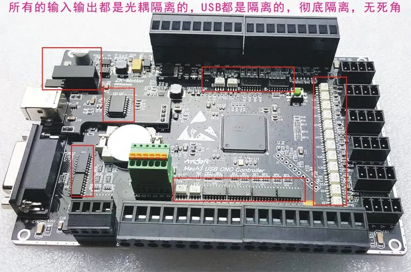 Mach3 USB CNC 3 оси 4 оси 5 оси 6 оси гравировальный станок интерфейсная плата, Weiwei управление движением карты Высокая скорость