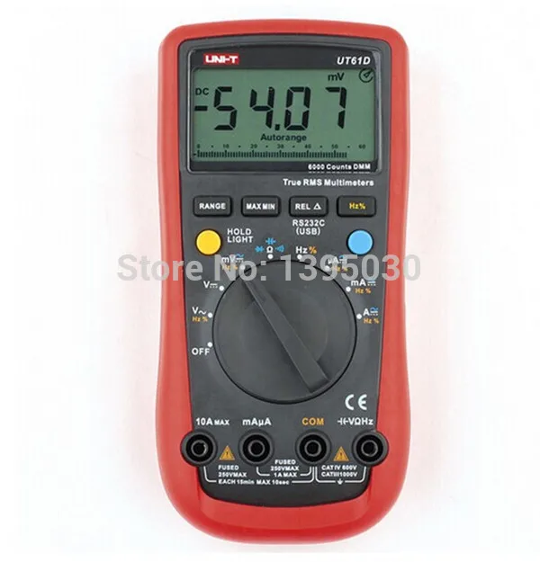 

Handheld Digital Multimeters Sinometer UT-61D Auto-ranging AC/DC Digital Multimeter