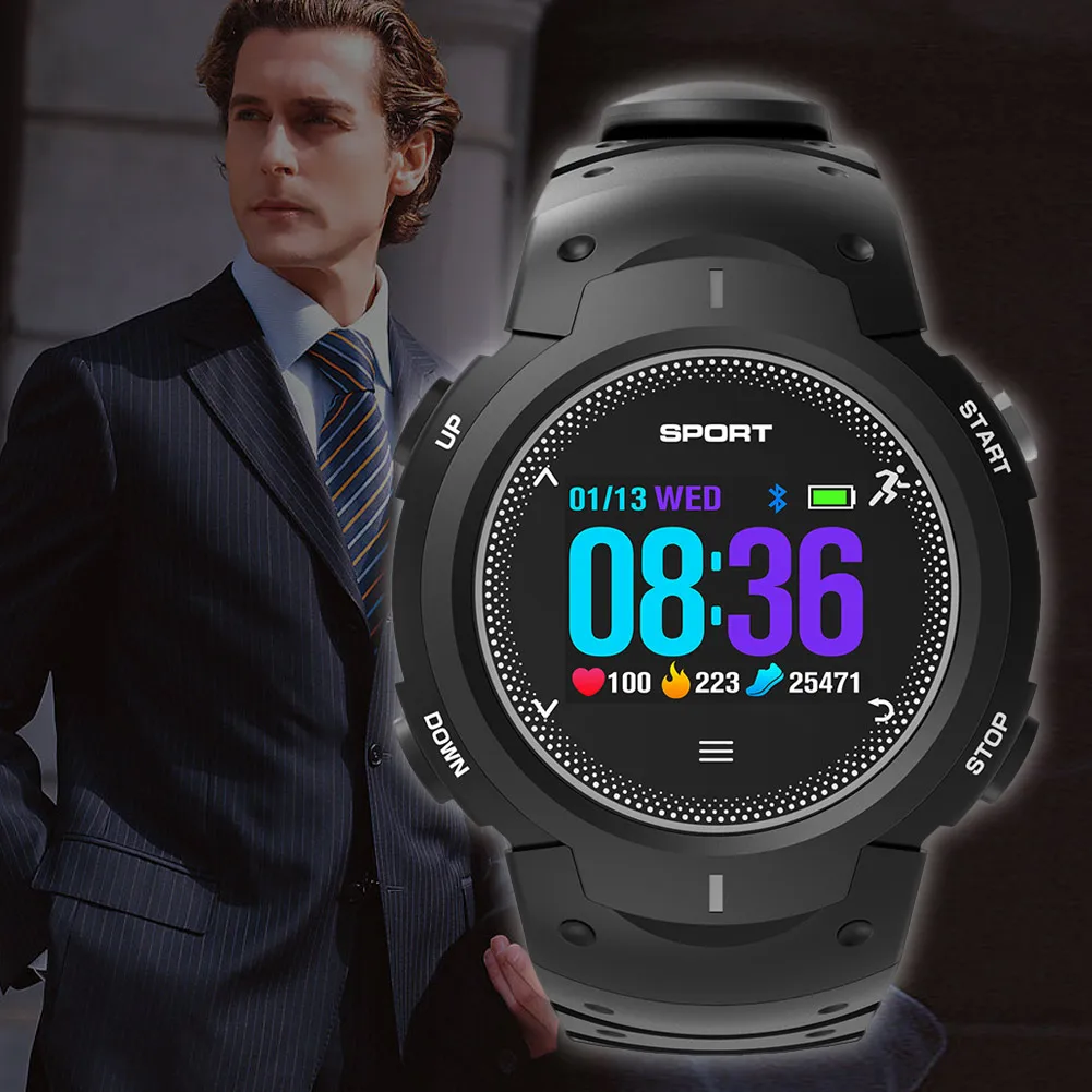 

Smart Band Bracelet Round Screen Bluetooth Waterproof Heart Rate Monitor For IOS Android New Arrival