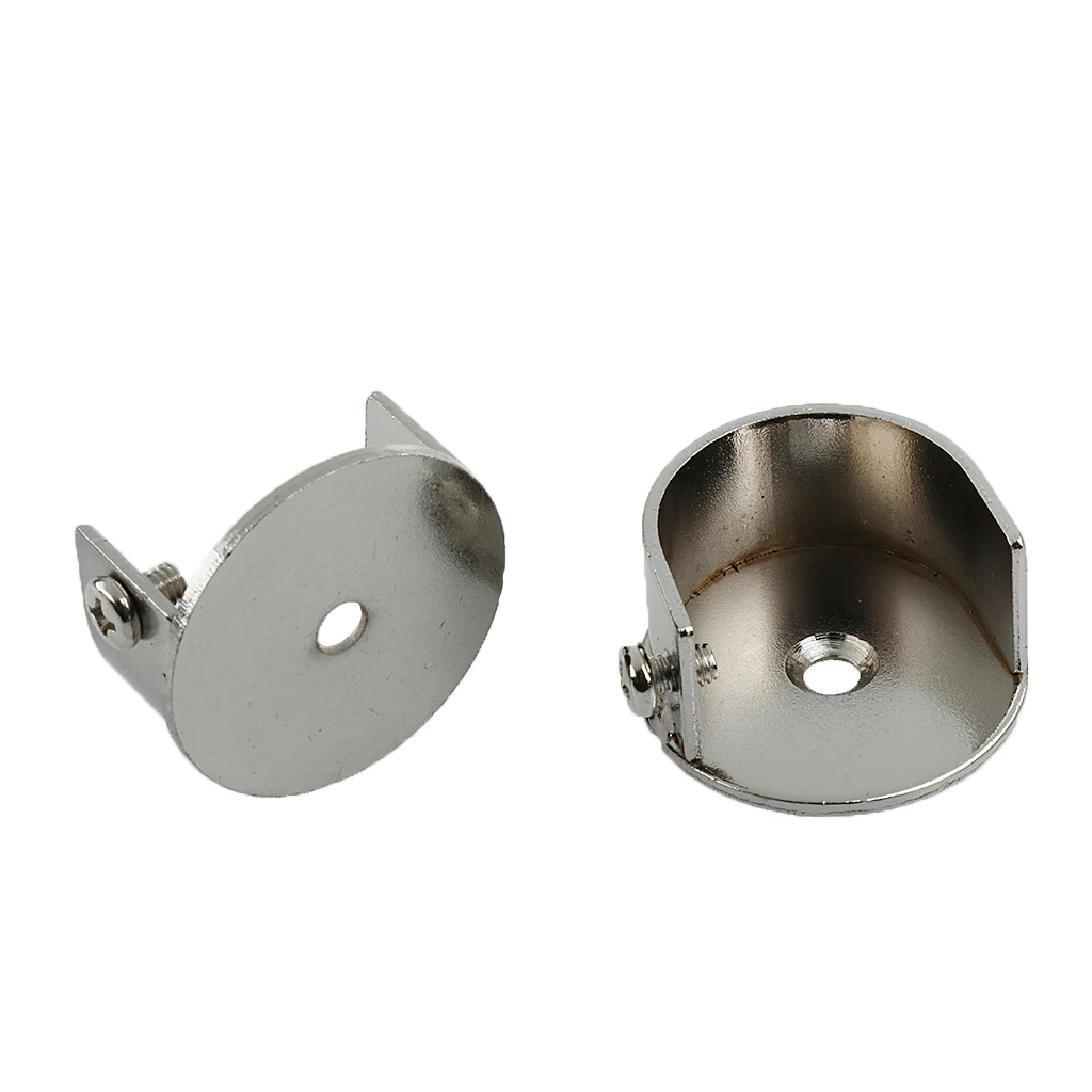 Metal Curtain Pole Recess Bracket Curtain Rail Support for 28mm Curtain Rod