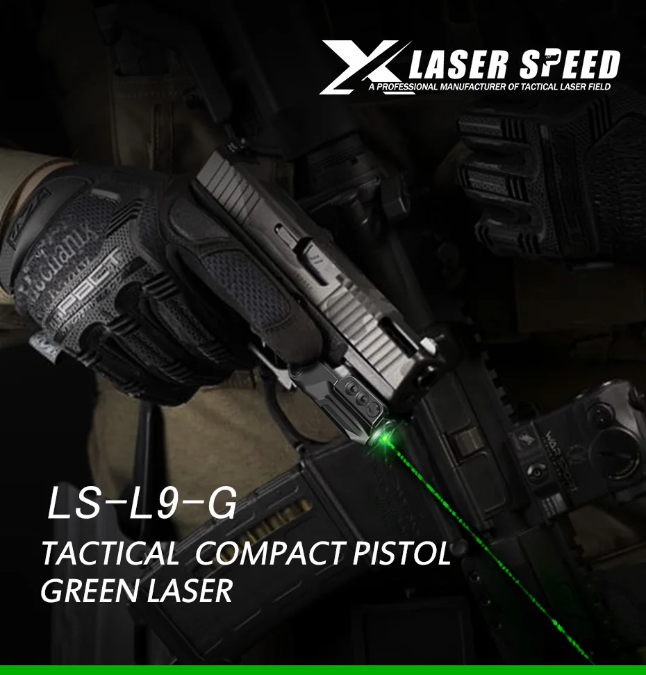 Laserspeed Прямая доставка компактный лазерный usb перезаряжаемые прицел для пистолет с зеленым лазерным лучом mira para пистола