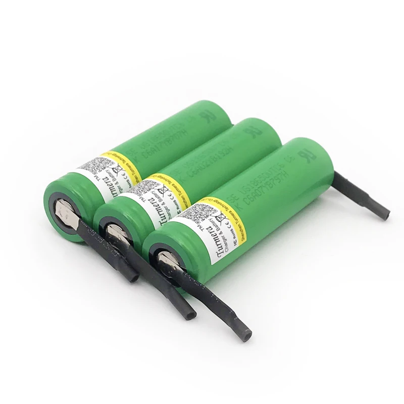 battery 18650 vtc6 3000mAh 30amps us18650vtc6 with strips soldering rechargeable batteries for screwdrivers jun18