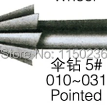 6 шт./партия, заостренный, стальной бур, сверло, Ротационные напильники, алмазная игла, мини стальные сверла, инструменты для гравировки ювелирных изделий bur