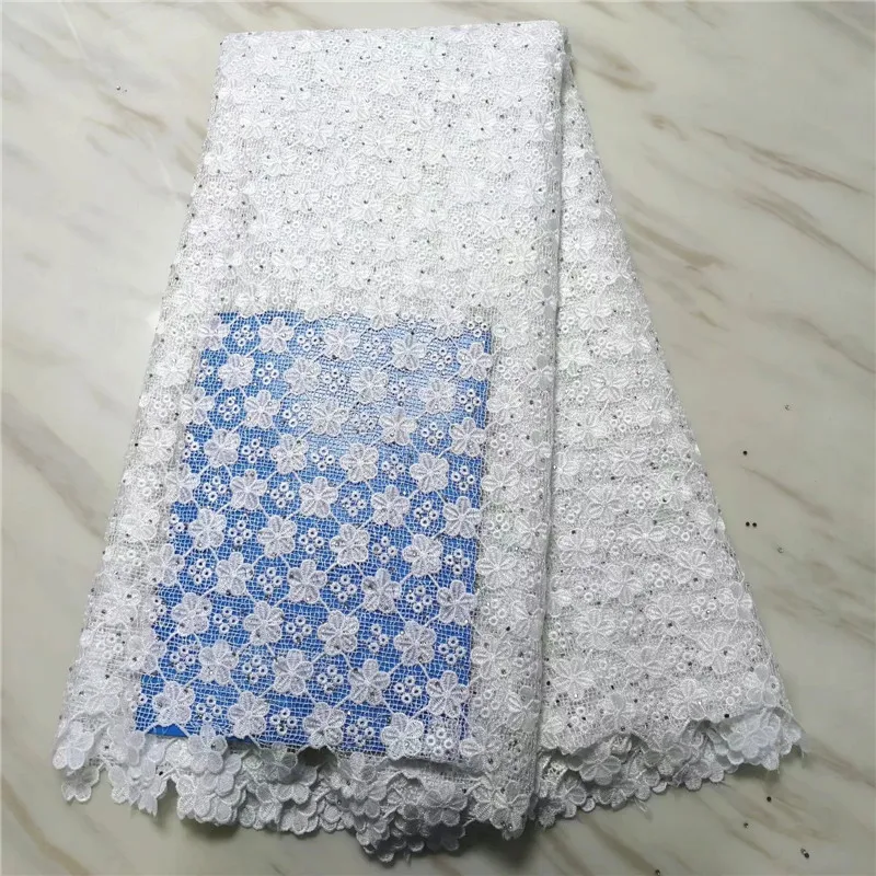 

Latest Teal African French Lace Fabric High Quality Guipure Lace Chemical Lace Fabric For Wedding Or Party PL072018