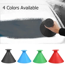 Buy VODOOL Car Magic Snow Shovel Scraper Winter Outdoor Windshield Ice Scraper Shovel Cone Shaped Funnel Snow Remover Tools Black Free Shipping