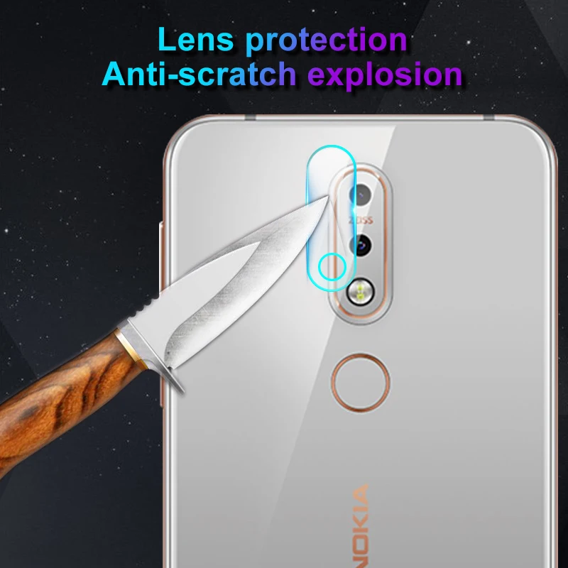 2 шт. Защитное стекло для задней камеры мягкая пленка Nokia X 71 7 Plus 8 Sirocco 5 1 X5 2018