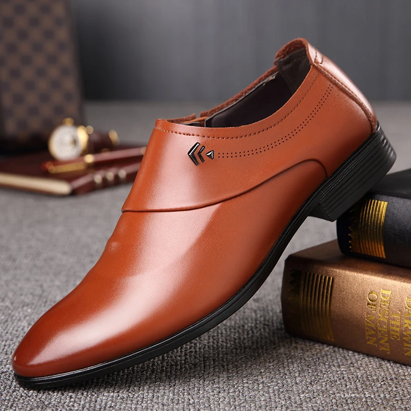Мужские мягкие туфли качественная кожа классические черные размеры 38 44|shoes