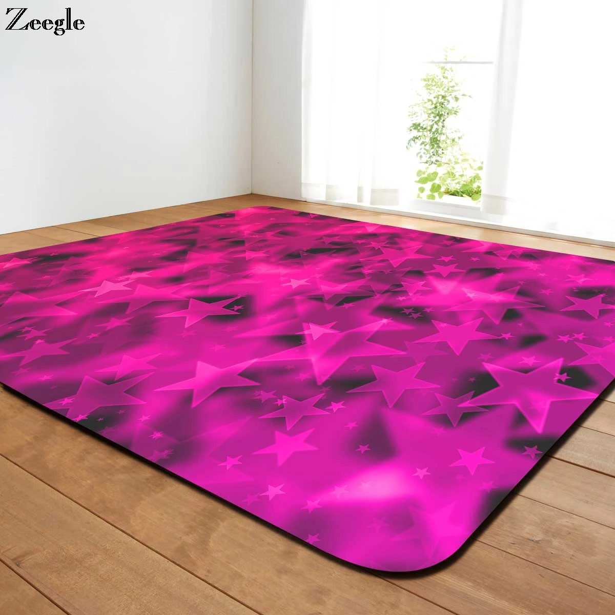 Zeegle Star Printed Carpets For Living Room Soft Carpet For Children