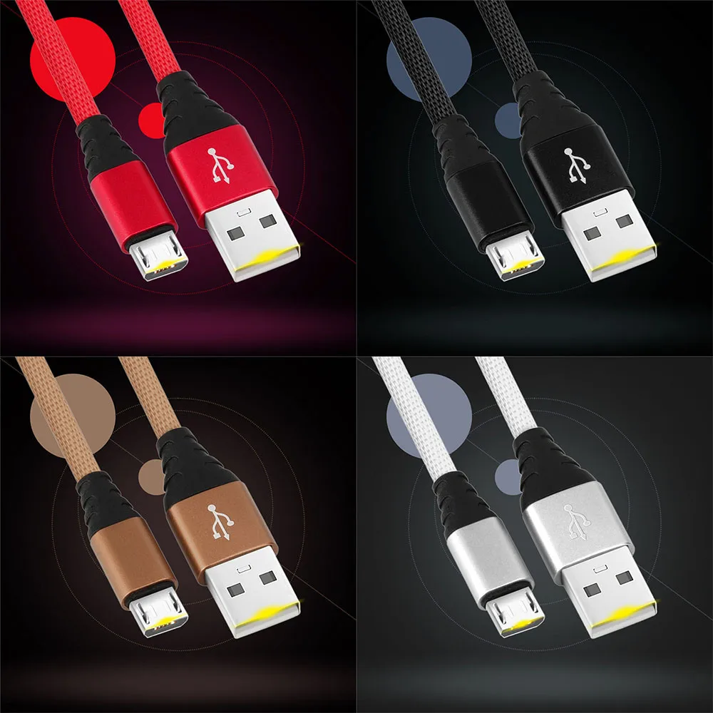 

5V 2A mini usb cable Micro USB Data Charger 1M fast Charger Sync usb extension Cable Cord for Cell Phone Lightgreen z85