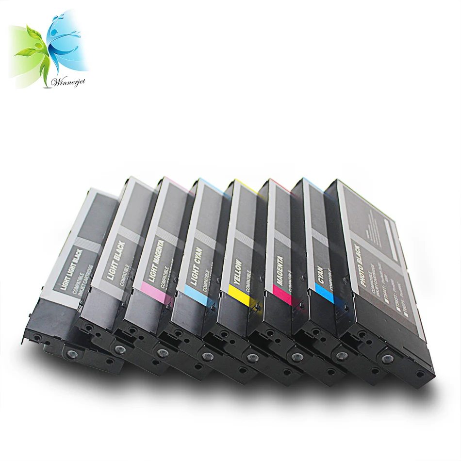 

Winnerjet 8 colors compatible cartridge for Epson Stylus Pro 4800 with pigment ink T6071 refilling ink cartridge
