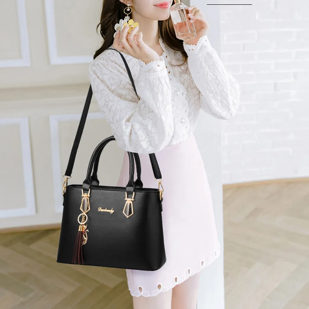 Women Handbags Tote Bag Shoulder leather Bag luxury handbag Cross-body women evening big bags Top Handle Satchel Purse Set 2pcs