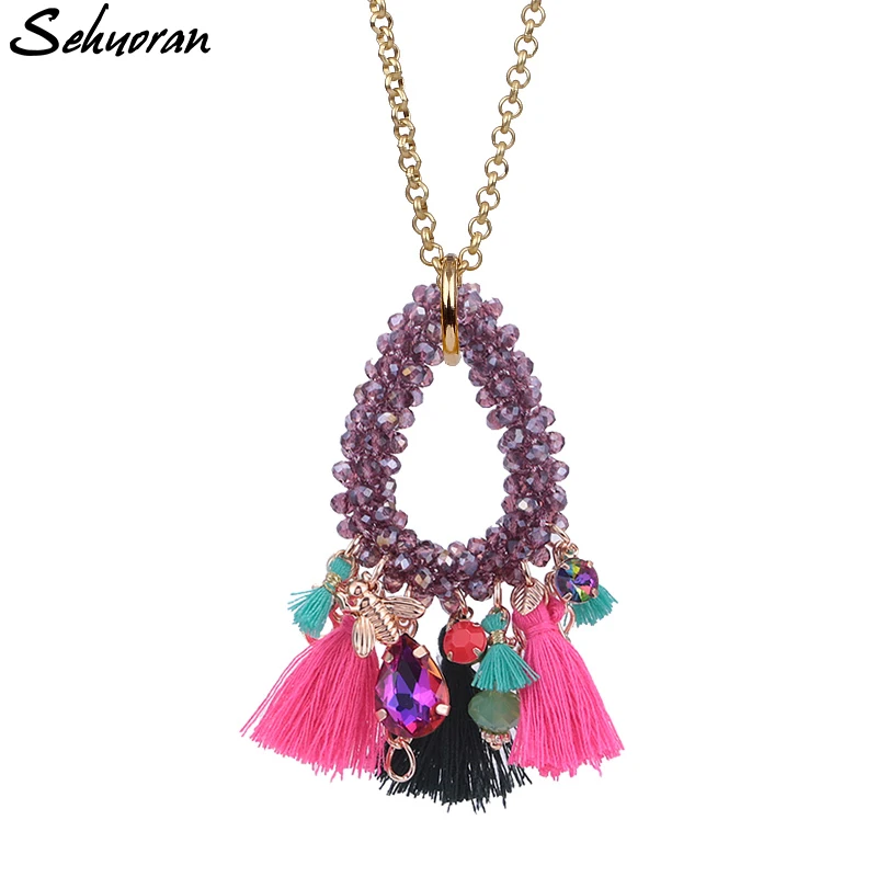 Ожерелья и подвески Sehuoran женское модное ожерелье чокер Ketting чокеры винтажные