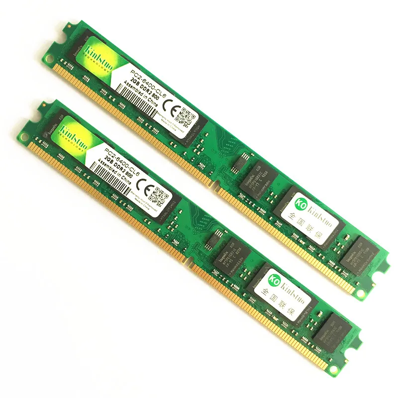 Kinlstuo DDR2 2 Гб ОЗУ 800 МГц PC2-6400 240Pin 1,8 в CL6 настольная память новая оперативная память s ddr2 2 Гб цена