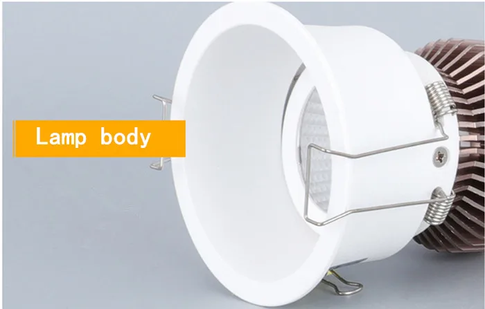 Dimmable Narrow border Embedded Anti-glare Led COB Ceiling Recessed downlight 10w 15w LED wall wash light Hotel Villa Lighting