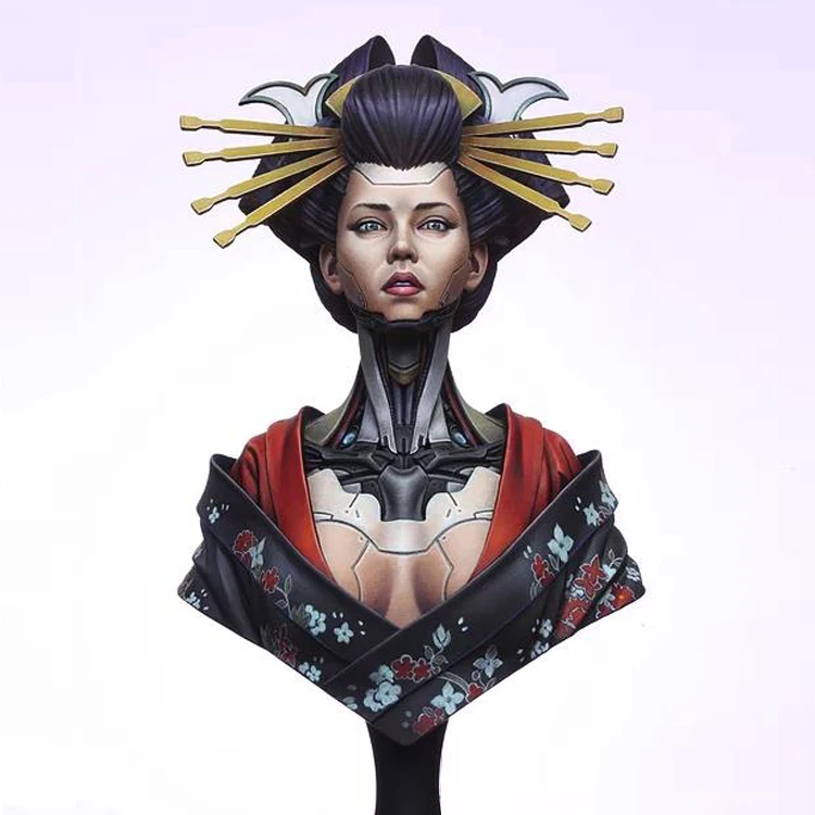 

1/10 QUEEN, Resin Model Bust GK, Humanoid mechanical theme, Unassembled and unpainted kit