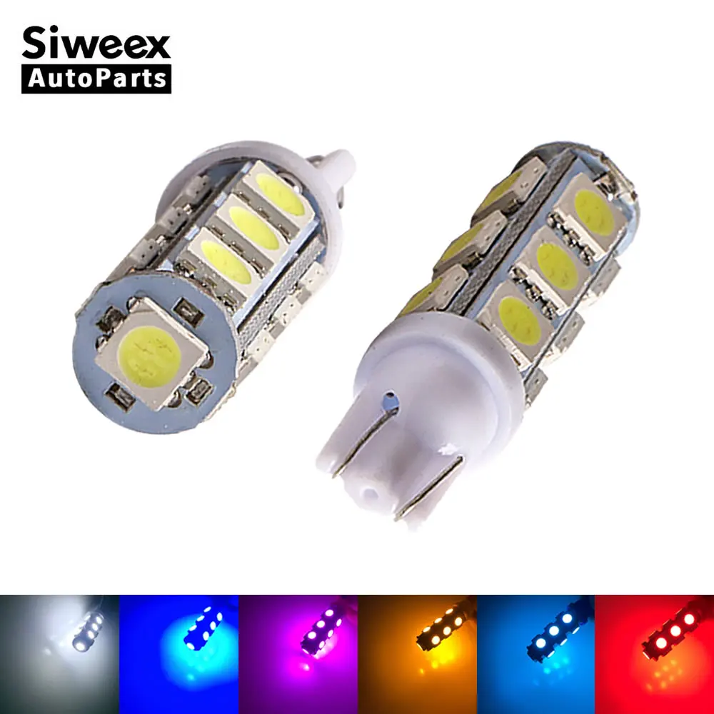 2 шт./лот T10 13 SMD 5050 Автомобильные светодиодные боковые указатели поворота DC 12 В 194
