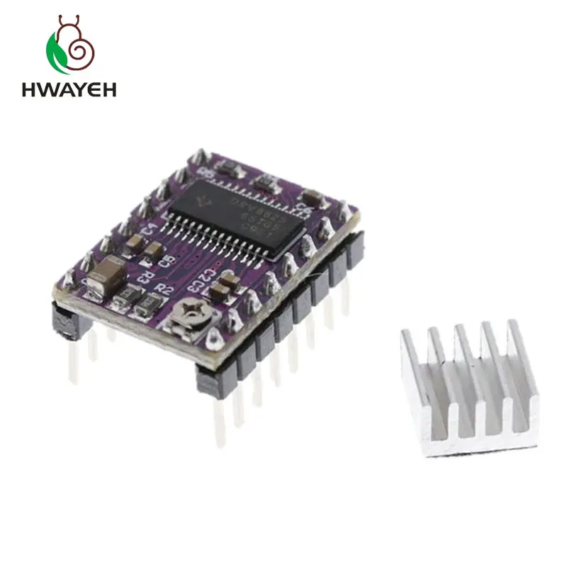 Запчасти для 3D принтера StepStick DRV8825 Драйвер шагового двигателя с радиатором Reprap 4