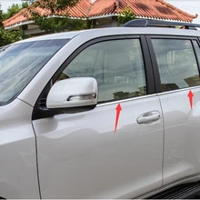 Нержавеющая сталь дно подоконники литья отделка 6 шт. для Toyota Land Cruiser Prado FJ150 2010