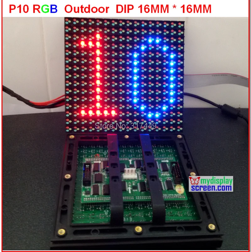 P10 Светодиодный модуль rgb Санан чип + SUNMOON IC + 6500 нит яркость + собрать LED Телевизор открытый HD дисплей полноцветный P10 Модуль