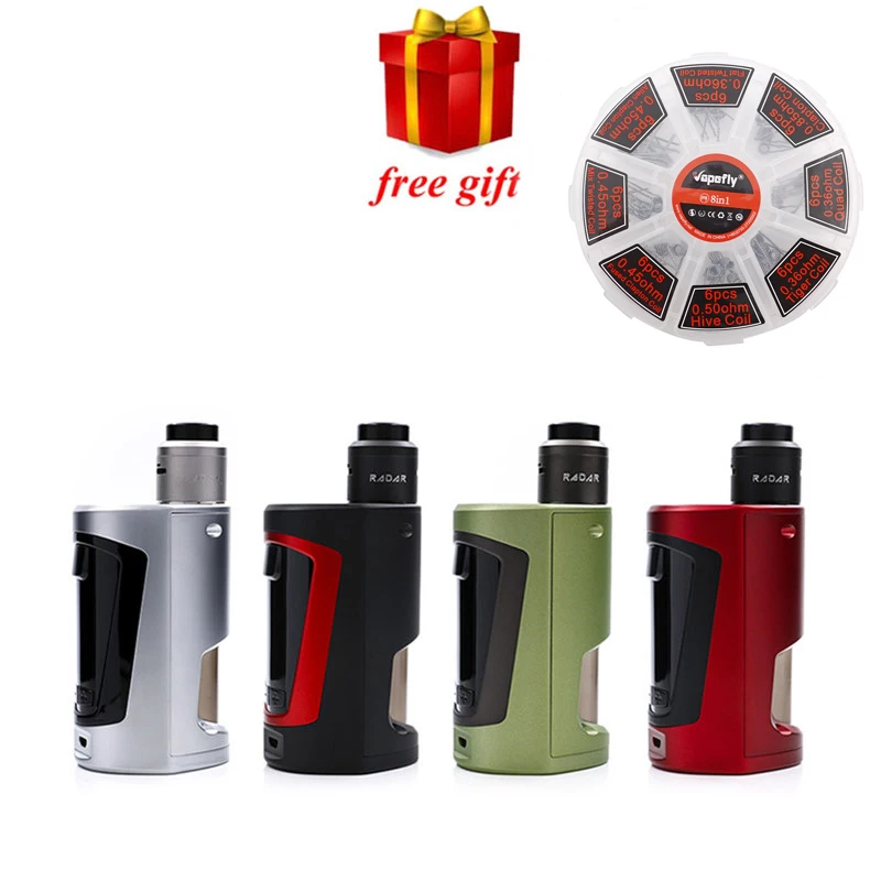 

Free gift original Geekvape GBOX Squonker kit newest Squonker BF E cigarette batteries with Radar RDA 8ml Squonk bottle