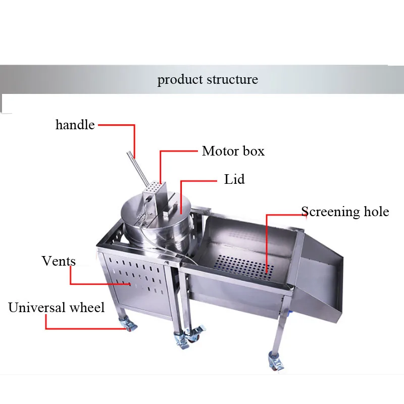Промышленный газ круглой формы попкорн производитель большой ручной/автоматическая машина для попкорна
