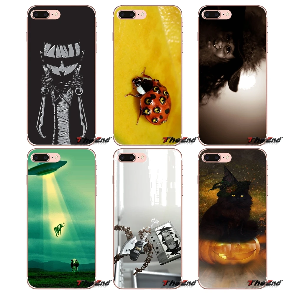 Soft Transparent Cases Covers For Apple iPhone X 4 4S 5 5S SE 5C 6 6S 7 8 Plus 6sPlus 6Plus 7plus 8plus Weird Backgrounds | Мобильные