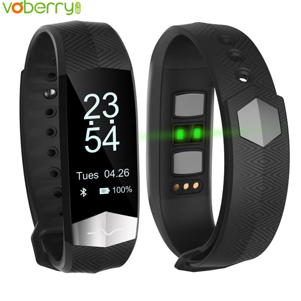 VOBERRY CD01 ECG Bluetooth спортивный Смарт Браслет для измерения кровяного давления HR смарт