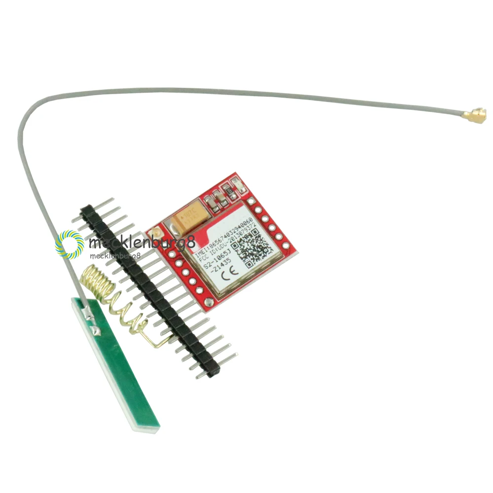 

Smallest SIM800L GPRS GPS GSM Module MicroSIM Card Core BOard Quad-band TTL Serial Port 3.7V-4.2V With The Antenna