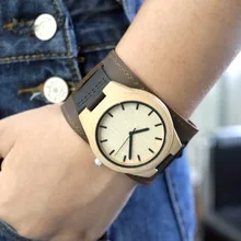Z0190 BoboBird Мужские Лучший Бренд Mapel Дерева Часы Чикаго Браслеты Из Натуральной Кожи Полосы Ремни С Подарочной Коробке Drop Доставка