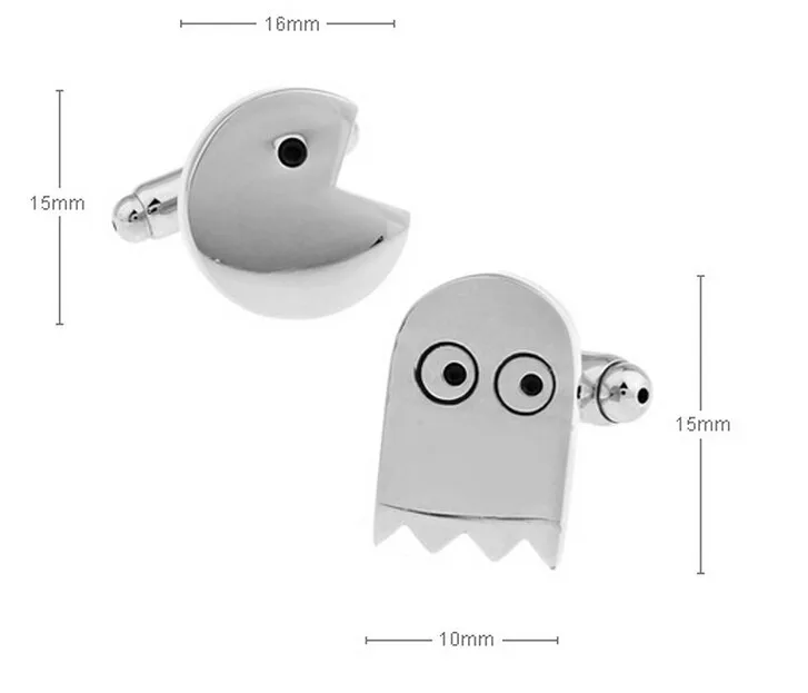 Factory-Price-Retail-Cufflinks-For-Men-Brass-Material-Cute-Pacman-Design-Cuff-Links (1)