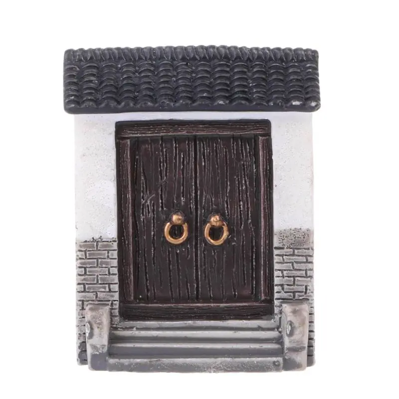 

Resin Crafts Door Model Mini Fairy Garden Miniatures DIY Landscape
