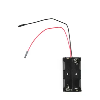 

2 AA Battery Case Standard Slot Holder Case Battery Box With Dupon cable for 2 Packs AA 2A Batteries