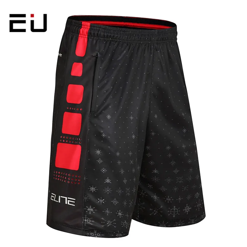 Европейские мужские s плюс размер баскетбола шорты летние дышащие быстросохнущие баскетбольные шорты с карманом мужские спортивные шорты для бега - Цвет: black red